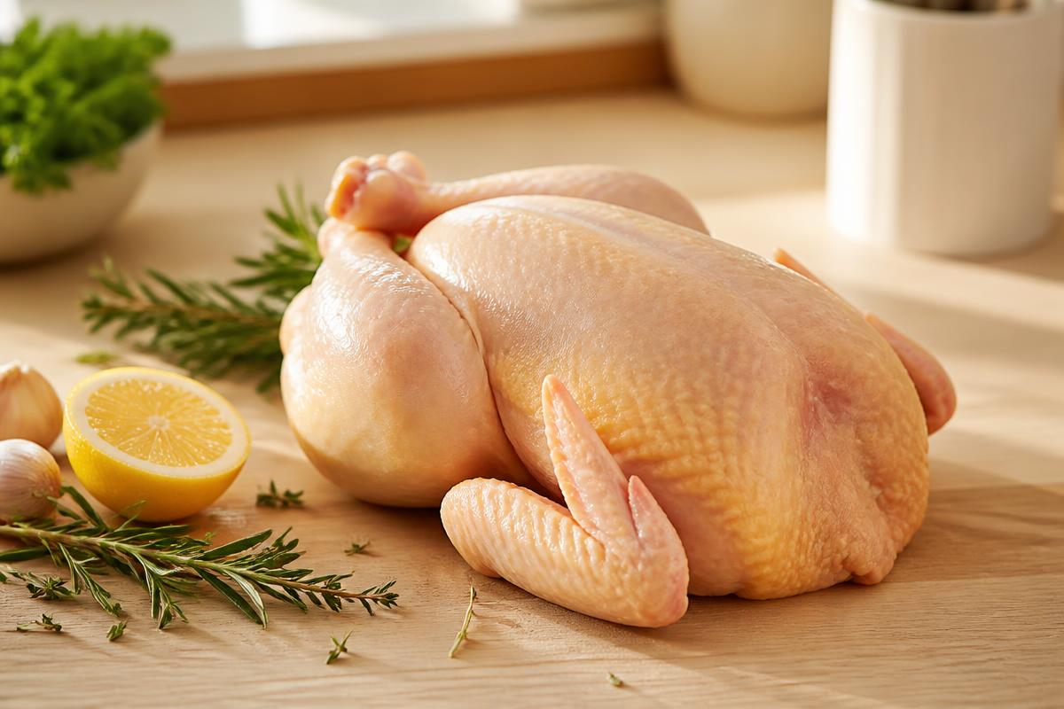 Poulets frais prêts à cuire chez Jallo Farm